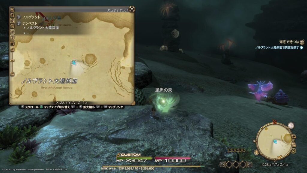 FF14 テンペストの風脈：①ノルヴラント大陸斜面