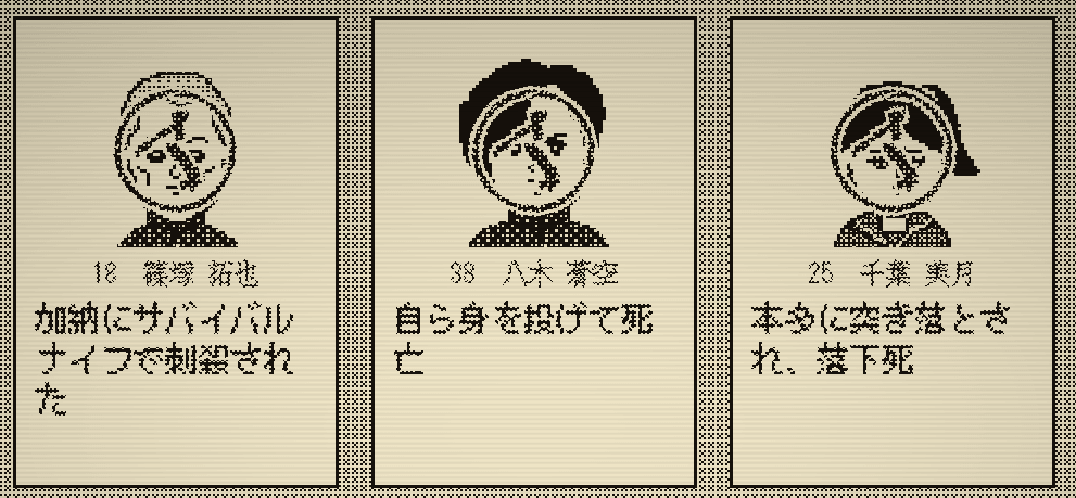 デスゲームの報告書,攻略,実績,